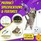 Interactive Cat Toys for Indoor Cats: Upgraded 360° Automatic Spin Flying Bird Feather Wand with Silicone Protected Rod Safe Play, Strong 8cm Suction Cup, USB-Rechargeable for Bored Kittens and Adult