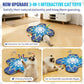Interactive Cat Toy for Indoor Cats, Touch Activated Automatic Electronic Cat Toy with Sound On/Off, Dual Wands, Non-Slip Suction Cups, Rechargeable