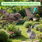 3PCS Rubber Snakes Fake Snake, Realistic Rubber Snake Toy to Keep Birds Away for Garden, Lifelike Plastic Fake Snakes Prank Toys for Men, Adults Kids Gag Gifts, Prank Stuff Props for Halloween Decor
