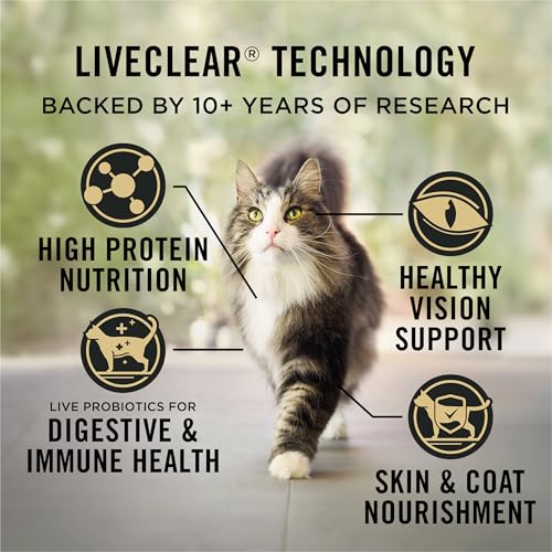 Purina Pro Plan Allergen Reducing, High Protein Cat Food, LIVECLEAR Salmon and Rice Formula - 7 lb. Bag