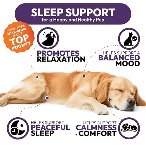 Advanced Melatonin for Dogs - 170 Dog Melatonin Calming Chews for Small and Large Dogs - Natural Hemp Dog Sleep Aid, Puppy Sleeping Pills, Anxiety, Stress, Separation, Barking, Fireworks - Made in USA