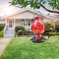 BOLITE Hummingbird Feeder, Hand Blown Glass Hummingbird Feeders for Outdoors Hanging with Ant Moat, 5 Bee-Proof Ports, Leak-Proof, 360° Perch, 22oz, Red, Gifts for Women Men, Gifts for Mom Dad