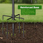 Bird Feeding Station, 90.55in 6-Hook Wild Bird Feeder Stand Pole with Water & Mesh Tray Humming Bird Feeders for Outdoors Easy Assembly for Courtyards Gardens (Black)