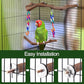 Bird Swing Toys, Standing Bird Perch with Natural Grape Wood, U Shape Hangable Birdcage Accessories, Birds Chewing Toy for Budgerigars, Parakeets, Cockatiels, Conures, Lovebirds, Finches (1Pack)