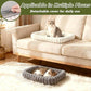 Cloud-Cuddle Cat Window Perch with 4-Sided Bolster, Zipper Design Cushion Window Seat for Window Sill, Sturdy Metal Frame & Easy Assembly Pet Hammock Bed for Indoor Cats (Gray, Large)