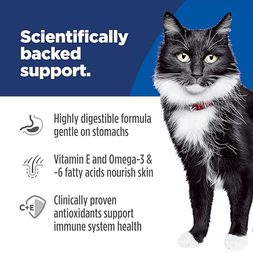 Hill's Science Diet Adult 1-6 Sensitive Stomach & Skin Dry Cat Food, Grain Free Salmon & Yellow Peas, 13 lb. Bag (Updated Formula)