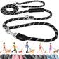 Lukovee Hands Free Dog Leash, 10FT Adjustable Training Lead 1/2 Inch Nylon Heavy Duty Lead No Pull for Large Medium Dogs, Tangle Free Reflective