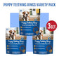 N-Bone Puppy Teething Rings Chicken Flavor Dog Treat, 18 Rings Total, 21.6-oz - Natural Puppy Chew Toys Alternative for Teething Discomfort - Small and Large Dogs
