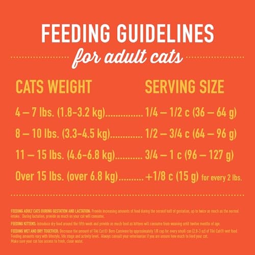 Tiki Cat Born Carnivore Indoor Health Dry Cat Food, Chicken & Turkey Meal, 6 lbs. Bag