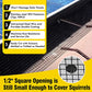 6in X 100ft Solar Panel Bird Guard,Solar Panel roof Protection net 1/2inch Mesh PVC Black Vinyl Coated Galvanized net 70 Fastener ClipsUsed for Bird,Animal Control