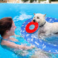 Upgraded Tear-Resistant Dog Pool Float - 25" x 41" Stable Support Inflatable Dogs Floats, Scratch-Proof Oxford Summer Floatie Raft Pool Toy for Small