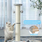 Kilodor 34Inch Tall Cat Scratching Post,4.3Inch Diameter Large Sisal Cat Scratch Post with Ball, Sturdy and Durable Cat Scratcher for Indoor Cats Adults Grey