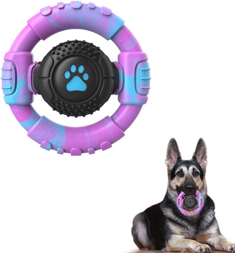 VRTOP Dog Toys for Aggressive Chewers Large Medium Small Breed Indestructible Durable Tough Dog Chew Toys to Keep Them Busy Nylon Rubber Interactive Dog Toys