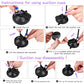 Soarer 3-in-1 Flying Bird Cat Toys - 7Pcs Wooden Cats Wand Toy Fishing Pole Cat Bird Toys Replacements,Interactive Enhanced Suction Cup and Door Hanging Cat String Toys for Indoor Kitten