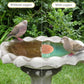 Bird Bath Copper Disk, Copper Disc for Bird Bath 99.99% Pure 0.6 mm Thick with Triple-Point Support for Physical Safe Clean Water for Outdoor Birdbaths Bowl