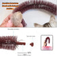 Happi N Pets Large Cat Self Groomer, Arch Grooming Brush with Heavy Wooden Scratching Pad, Rubbing Post & Toy, Cat Face Scratchers Body Massager, Cat Scratchers for Indoor Cats, Brown