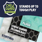 goDog Checkers Elephant Tough Plush Toy with Chew Guard Technology, Durable Checkered Fabric & Squeaker for Active Play, Gray, Large