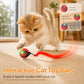 Geamen Interactive Cat Toys with Bird Sounds & 3 Speed Modes, Rechargeable Automatic Moving Cat Toy with 3 Tails, Fast Charging Smart Rolling Ball
