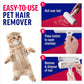 ChomChom Roller Pet Hair Remover – Original Size Reusable Lint Roller for Cat & Dog Hair on Furniture, Couch, Carpet, Car, Rugs & Bedding – Portable, Eco-Friendly (White)