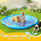 Splash Pad Sprinkler for Kids & Dog, 75" Round Sea World Splash Pad for Toddler 1-3, Thicken Outdoor Water Toy Play Mat for Children, Backyard