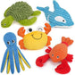 Pets Dog Toys, 5 Pack, Plush Crinkle Squeaky Dog Toys, Durable Stuffed Pet Toy for Small Medium Large Breeds, Puppy Chew Toy, Dog Birthday Gifts
