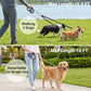 Dual Retractable Dog Leash for 2 Large Dogs (Up to 110 Lbs Each) - 18.5 FT Extendable Double Headed Pet Leash with Poop Bags, Non Slip Grip - One