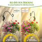AJART Bird Feeder Hangers Outdoor: 16-Inch Swivel Hanging Plant Bracket for Wall Mount - Swivel Plant Hook for Flower Basket