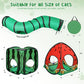 Tailtastic 3-in-1 Watermelon Cat Play Tunnel with Pop-Up Cube & Triangle Cat Tent, Interactive Toy Ball & Foldable Design - Easy Magic Tape Assembly Tunnels for Indoor Cats