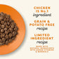 Applaws Complete Dry Cat Food, Grain-Free, Limited Ingredient with Added Vitamins & Minerals, Protein, Supports Digestion, Chicken & Turkey (4 Pound Bag)