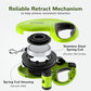 Pecute 32ft Retractable Dog Leash with Reflective Strips, 360° Tangle-Free, One-Button Control & Sturdiness Nylon Material, Long Leash Retractable