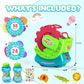 Bubble Machine for Toddlers Kids & Pets, with 8oz Safe Solution, Extra Large & Bubbles in Bubble Maker, Children & Pets Dog Toys Gift, Indoor/Outdoor Birthday Wedding Party Bubble Blower
