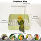 Automatic Parakeet Bird Bath with Pump, Large Bird Shower Fountain Indoor Bathtub with Running Water, Parrot Bath Tub Faucet for Pet Birds, African Grey, Cockatiel, Conure, Budgie, Lovebird