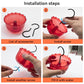 Ant Moat for Hummingbird Feeders, 6 OZ Ant Guard with Large Capacity, Against Ants Hummingbird Feeder Accessory Hooks with Brushes, 2 Pack