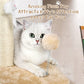 ANWA 32" Tall Cat Scratching Posts for Indoor Cats, 3-in-1 Vertical Cat Scratching Post with Plush Toys, Premium Sisal Post for Cats at All Ages with Reinforced Stable Base, Beige