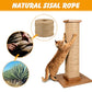 Natural Sisal Rope for Cat Scratcher, 1/4 Inch x 164 Feet Cat Rope, Heavy Duty Sisal Twine for Cats Scratching Post Replacement, and Crafts Gardening Home Decorating