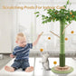 Cat Scratching Post for Indoor Cats Adults, 45 Inch Tall Cat Scratcher with Sisal Rope, Large Cats Scratching Posts with Hanging Ball for Kittens and Medium Large Cats