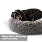 Muddy Mat® Cloud K-9 Dog Beds for Small Dogs & Cats, Soft & Relaxing Round Dog Bed, Chenille Material, Removable Cover, Washable & Dryer Safe – Grey