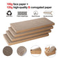 4 Packs in 1 Cat Scratch Pad with Box, Cat Scratcher Cardboard,Reversible,Durable Recyclable Cardboard, Suitable for Cats to Rest, Grind Claws and Play with Scratch Box