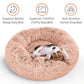 Petloox Donut Dog Bed - Premium Comfort for Anxiety Relief - Fluffy & Calming Design with Ultra-Plush Support | Cozy Round Dog Bed with Super Soft