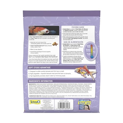 TetraPond Variety Blend Fish Food to Enhance Color and Vitality