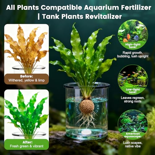 Root Tabs, Aquarium Plant Fertilizer, Aquarium Water Care Tabs, 100 Tabs Aquarium Plant Food Safe for Fish and Shrimp, Aquatic Plant Fertilizer for Planted Aquarium Substrate (100)