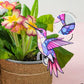 Hummingbird Gifts for Women, Hanging Plant Planter for Indoor Outdoor Garden, Mothers Day Birthday Gifts for Mom Grandma from Daughter Son, Bird Lover Plant Pots Accessories