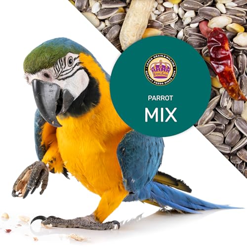 Parrot Mix 5 Lbs, Premium Parrot Food, Nutrient-Rich Blend Birdseed, Supports Energy, Growth & Digestive Health, Tasty and Enjoyable Mix Parrot Food for Healthy & Balanced Diet