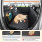 URPOWER Back Seat Extender for Dogs - Large Hard Bottom Dog Car Seat Cover Holds 550lbs, Waterproof Comfortable Dog Hammock Pet Bed with High-Density Foam Non-Slip Backseat Protector for Cars, SUVs
