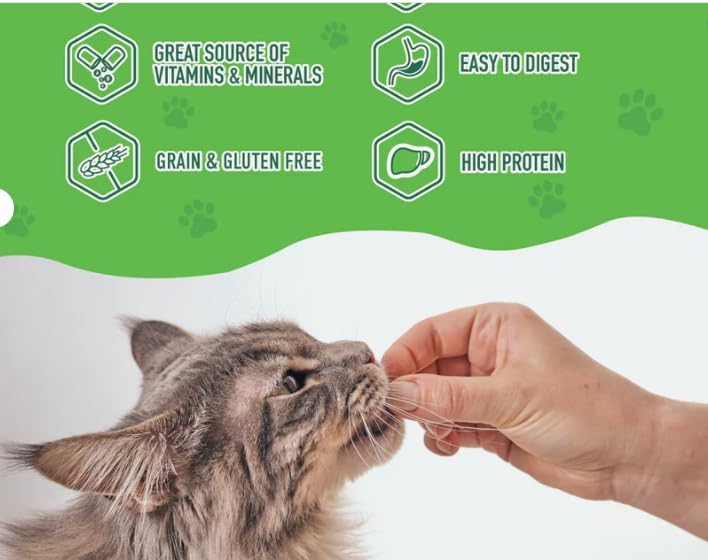 Nutri Bites Freeze Dried Beef Liver Dog & Cat Treats | Healthy Pet Training Treats or Food Topper | All Natural, Single Ingredient, High Protein