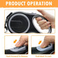 26Ft Retractable Dog Leash, Heavy Duty Great Leash for Dog up to 110 lbs, Anti-Slip Rubberized Handle, One-Handed Brake, Strong Nylon Tape, Tangle Free(Large Size).