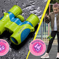 Binoculars for Kids, Girls or Boys Real Kids Binoculars in Vibrant Green Blue - Includes Sticker Book with 40 Bird Species - Small Toys for Toddlers