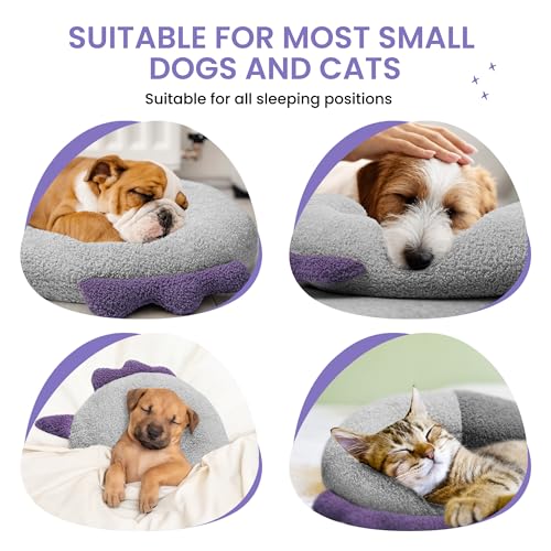 HiPetpy Dog Calming Pillow - Soft Neck Pillow for Dogs, Washable Sleep Pillow for Better Sleep, Reduces Anxiety, Gift for Small/Medium/Large Dogs and