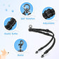 AUTOWT Double Dog Leash, No Tangle 360°Swivel Rotation Reflective Lead Attachment Adjustable Length Dual Two Dogs Lead Splitter, Comfortable Shock