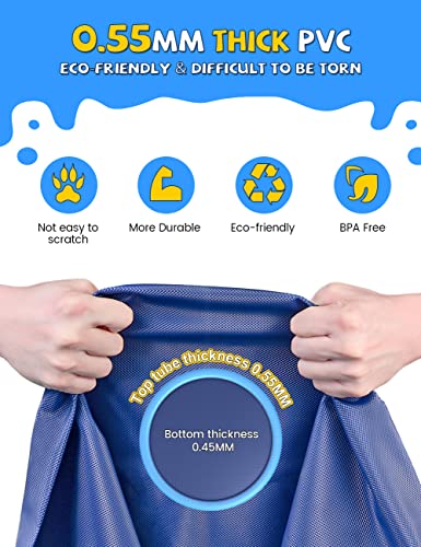 VISTOP 67" Non-Slip Splash Pad for Kids and Dogs, Thickened Sprinkler Pool for Toddlers, Outdoor Backyard Water Toys, Fun Fountain Play Mat for